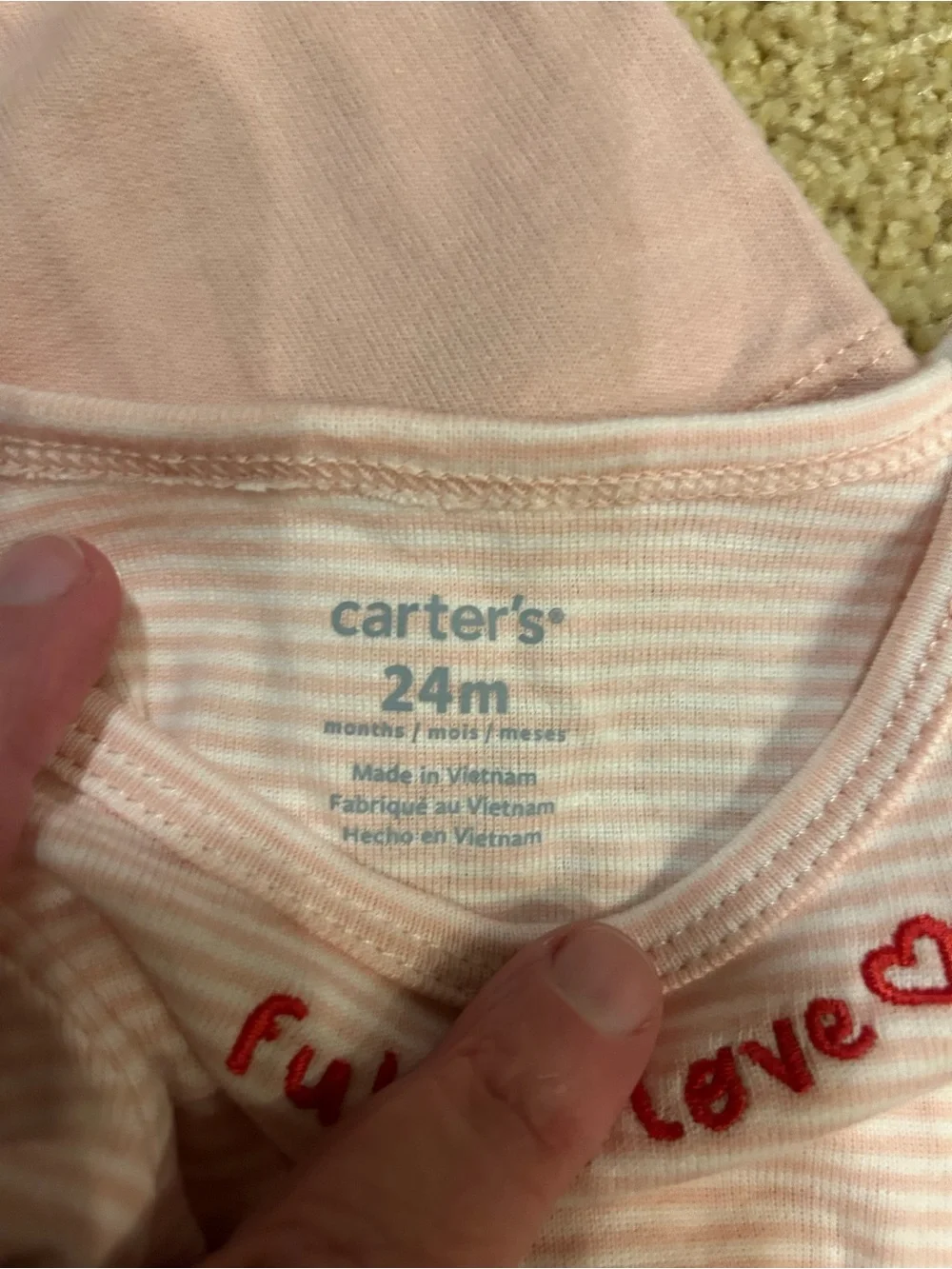 Carter's Light Pink Toddler Skirt with Suspender Detail NWT